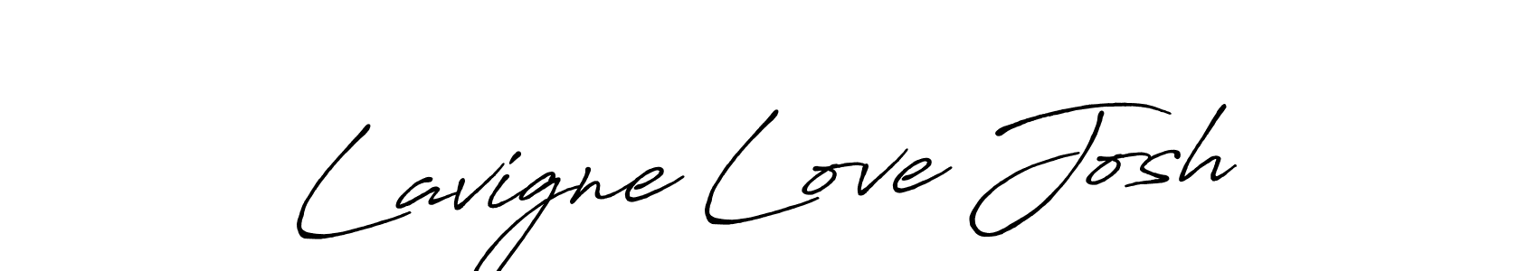 Antro_Vectra_Bolder is a professional signature style that is perfect for those who want to add a touch of class to their signature. It is also a great choice for those who want to make their signature more unique. Get Lavigne Love Josh name to fancy signature for free. Lavigne Love Josh signature style 7 images and pictures png