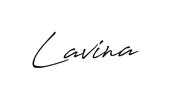 Make a beautiful signature design for name Lavina. With this signature (Antro_Vectra_Bolder) style, you can create a handwritten signature for free. Lavina signature style 7 images and pictures png