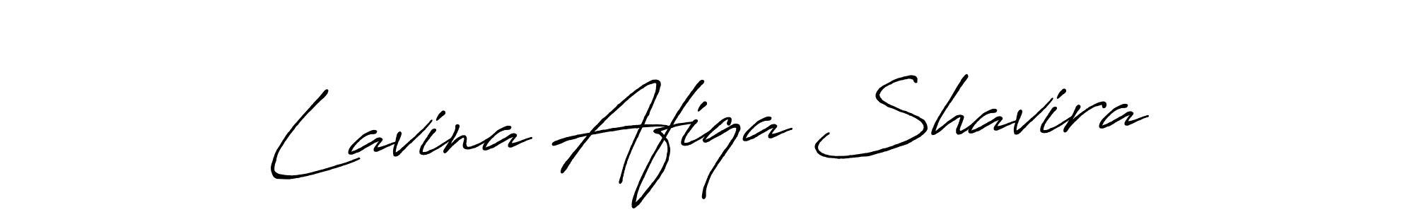 Once you've used our free online signature maker to create your best signature Antro_Vectra_Bolder style, it's time to enjoy all of the benefits that Lavina Afiqa Shavira name signing documents. Lavina Afiqa Shavira signature style 7 images and pictures png