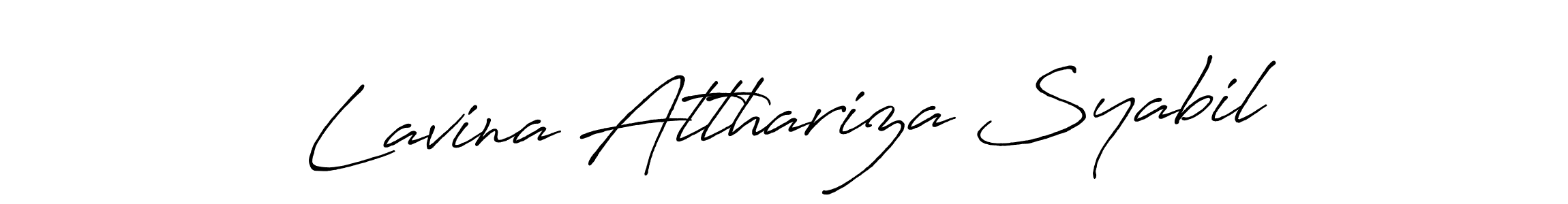 You can use this online signature creator to create a handwritten signature for the name Lavina Atthariza Syabil. This is the best online autograph maker. Lavina Atthariza Syabil signature style 7 images and pictures png