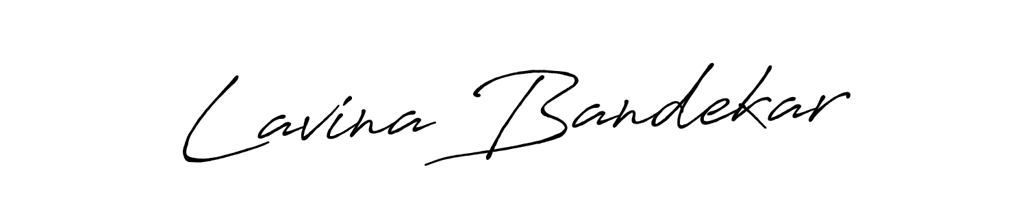Also You can easily find your signature by using the search form. We will create Lavina Bandekar name handwritten signature images for you free of cost using Antro_Vectra_Bolder sign style. Lavina Bandekar signature style 7 images and pictures png