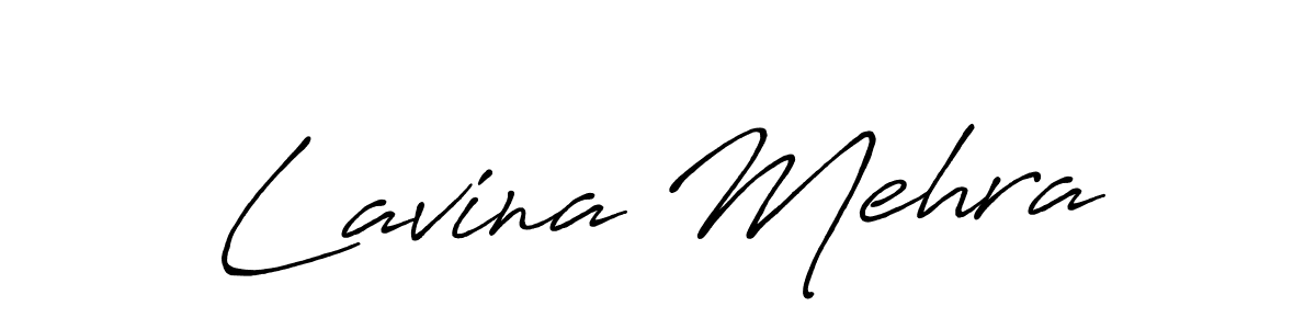 Similarly Antro_Vectra_Bolder is the best handwritten signature design. Signature creator online .You can use it as an online autograph creator for name Lavina Mehra. Lavina Mehra signature style 7 images and pictures png