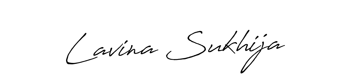 How to make Lavina Sukhija signature? Antro_Vectra_Bolder is a professional autograph style. Create handwritten signature for Lavina Sukhija name. Lavina Sukhija signature style 7 images and pictures png