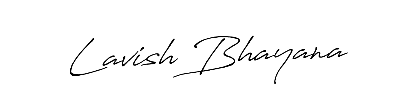 Use a signature maker to create a handwritten signature online. With this signature software, you can design (Antro_Vectra_Bolder) your own signature for name Lavish Bhayana. Lavish Bhayana signature style 7 images and pictures png