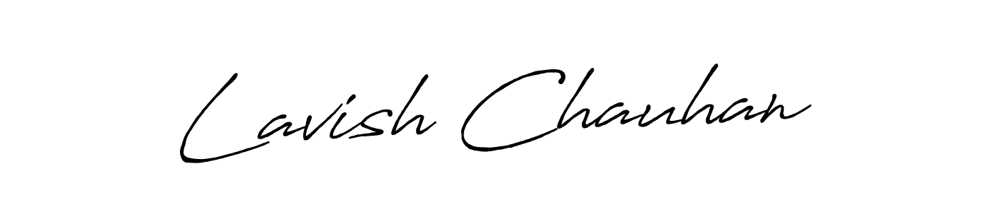 You should practise on your own different ways (Antro_Vectra_Bolder) to write your name (Lavish Chauhan) in signature. don't let someone else do it for you. Lavish Chauhan signature style 7 images and pictures png