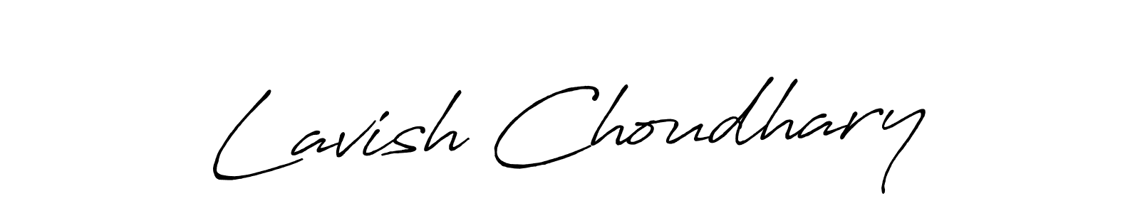 It looks lik you need a new signature style for name Lavish Choudhary. Design unique handwritten (Antro_Vectra_Bolder) signature with our free signature maker in just a few clicks. Lavish Choudhary signature style 7 images and pictures png