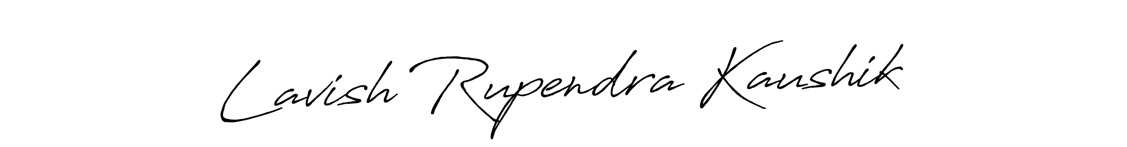 Also we have Lavish Rupendra Kaushik name is the best signature style. Create professional handwritten signature collection using Antro_Vectra_Bolder autograph style. Lavish Rupendra Kaushik signature style 7 images and pictures png