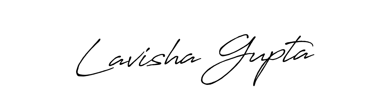 Make a beautiful signature design for name Lavisha Gupta. With this signature (Antro_Vectra_Bolder) style, you can create a handwritten signature for free. Lavisha Gupta signature style 7 images and pictures png