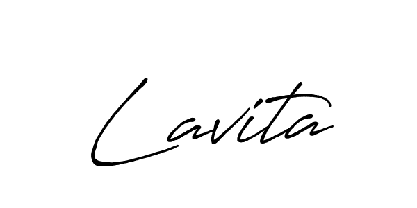 How to make Lavita name signature. Use Antro_Vectra_Bolder style for creating short signs online. This is the latest handwritten sign. Lavita signature style 7 images and pictures png