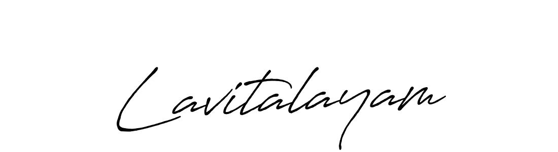 How to make Lavitalayam name signature. Use Antro_Vectra_Bolder style for creating short signs online. This is the latest handwritten sign. Lavitalayam signature style 7 images and pictures png