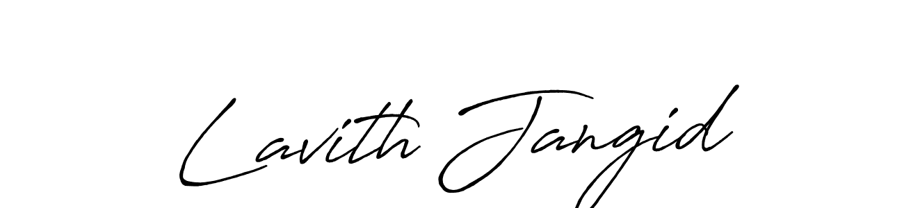 Make a beautiful signature design for name Lavith Jangid. With this signature (Antro_Vectra_Bolder) style, you can create a handwritten signature for free. Lavith Jangid signature style 7 images and pictures png