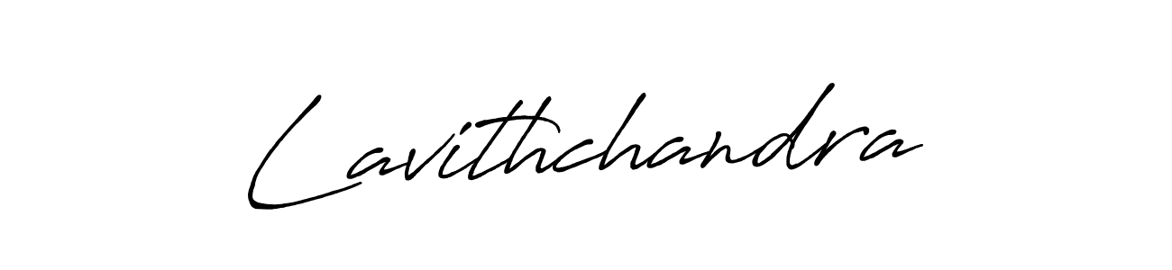 How to make Lavithchandra name signature. Use Antro_Vectra_Bolder style for creating short signs online. This is the latest handwritten sign. Lavithchandra signature style 7 images and pictures png