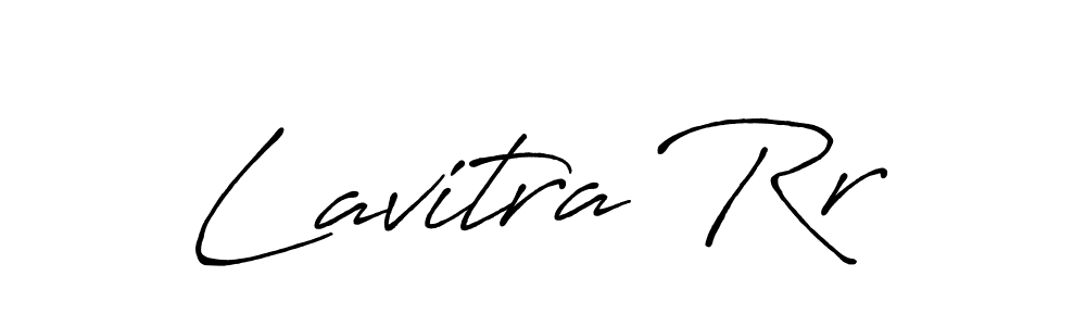 How to make Lavitra Rr name signature. Use Antro_Vectra_Bolder style for creating short signs online. This is the latest handwritten sign. Lavitra Rr signature style 7 images and pictures png
