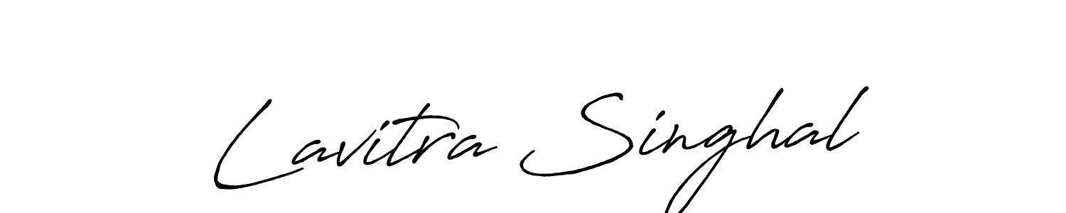 You should practise on your own different ways (Antro_Vectra_Bolder) to write your name (Lavitra Singhal) in signature. don't let someone else do it for you. Lavitra Singhal signature style 7 images and pictures png