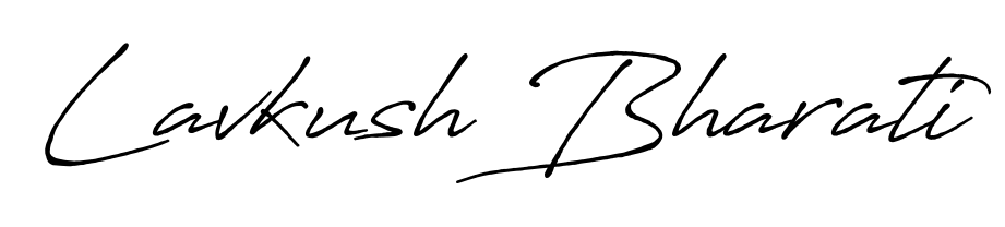 Try this chic Lavkush Bharati handwritten sign style. Using Antro_Vectra_Bolder font elements, it gives your name a sleek, memorable identity. Lavkush Bharati signature style 7 images and pictures png
