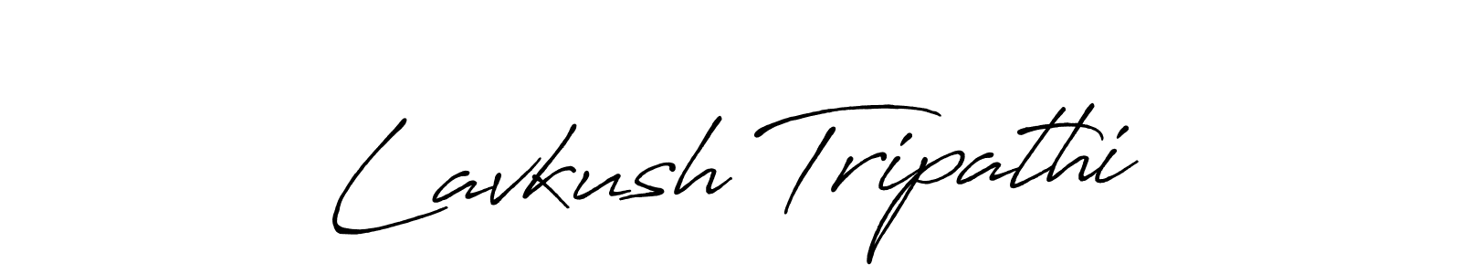 Design your own signature with our free online signature maker. With this signature software, you can create a handwritten (Antro_Vectra_Bolder) signature for name Lavkush Tripathi. Lavkush Tripathi signature style 7 images and pictures png