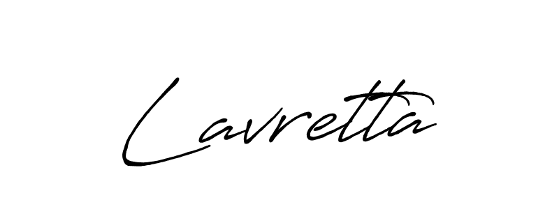 How to make Lavretta name signature. Use Antro_Vectra_Bolder style for creating short signs online. This is the latest handwritten sign. Lavretta signature style 7 images and pictures png