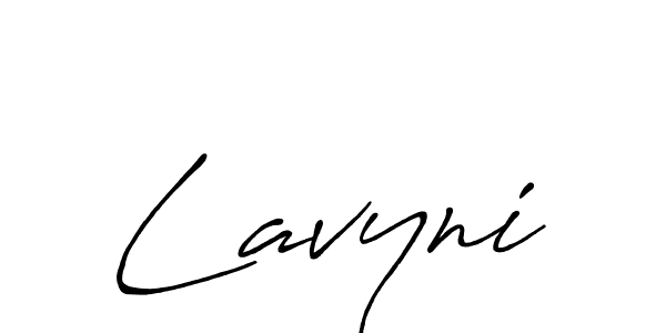 Lavyni stylish signature style. Best Handwritten Sign (Antro_Vectra_Bolder) for my name. Handwritten Signature Collection Ideas for my name Lavyni. Lavyni signature style 7 images and pictures png