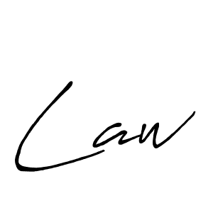 How to make Law signature? Antro_Vectra_Bolder is a professional autograph style. Create handwritten signature for Law name. Law signature style 7 images and pictures png