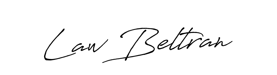 Law Beltran stylish signature style. Best Handwritten Sign (Antro_Vectra_Bolder) for my name. Handwritten Signature Collection Ideas for my name Law Beltran. Law Beltran signature style 7 images and pictures png