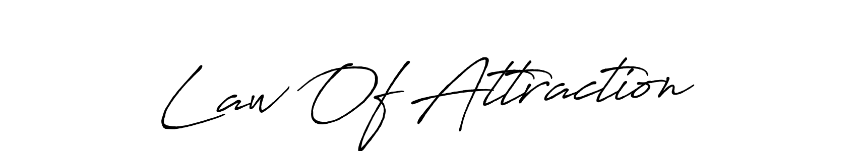 Make a beautiful signature design for name Law Of Attraction. With this signature (Antro_Vectra_Bolder) style, you can create a handwritten signature for free. Law Of Attraction signature style 7 images and pictures png