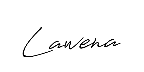 Make a beautiful signature design for name Lawena. With this signature (Antro_Vectra_Bolder) style, you can create a handwritten signature for free. Lawena signature style 7 images and pictures png