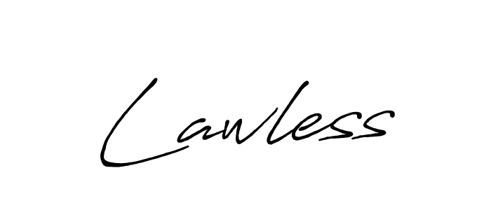 Also we have Lawless name is the best signature style. Create professional handwritten signature collection using Antro_Vectra_Bolder autograph style. Lawless signature style 7 images and pictures png