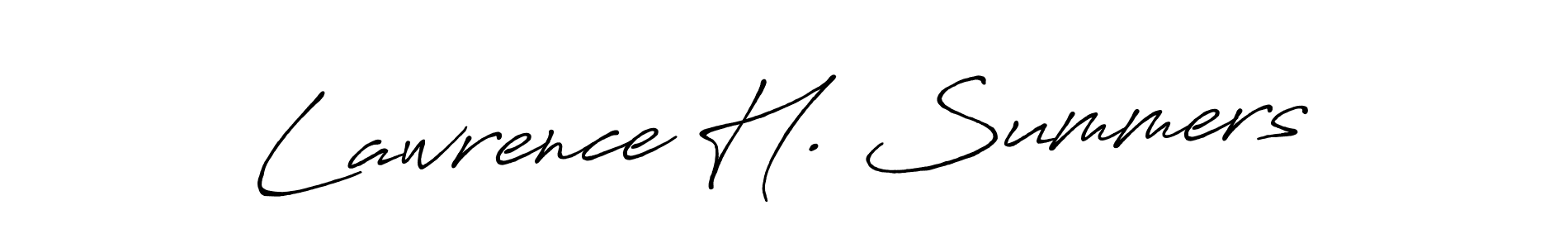 Use a signature maker to create a handwritten signature online. With this signature software, you can design (Antro_Vectra_Bolder) your own signature for name Lawrence H. Summers. Lawrence H. Summers signature style 7 images and pictures png
