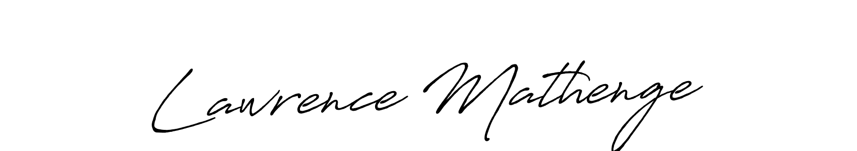 Create a beautiful signature design for name Lawrence Mathenge. With this signature (Antro_Vectra_Bolder) fonts, you can make a handwritten signature for free. Lawrence Mathenge signature style 7 images and pictures png