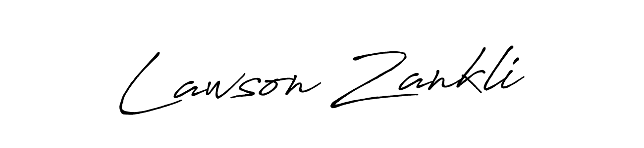 Antro_Vectra_Bolder is a professional signature style that is perfect for those who want to add a touch of class to their signature. It is also a great choice for those who want to make their signature more unique. Get Lawson Zankli name to fancy signature for free. Lawson Zankli signature style 7 images and pictures png