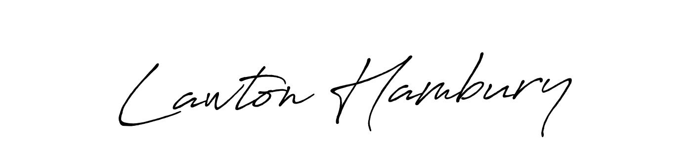 Make a beautiful signature design for name Lawton Hambury. With this signature (Antro_Vectra_Bolder) style, you can create a handwritten signature for free. Lawton Hambury signature style 7 images and pictures png