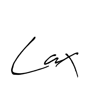 Create a beautiful signature design for name Lax. With this signature (Antro_Vectra_Bolder) fonts, you can make a handwritten signature for free. Lax signature style 7 images and pictures png