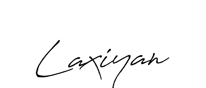 Design your own signature with our free online signature maker. With this signature software, you can create a handwritten (Antro_Vectra_Bolder) signature for name Laxiyan. Laxiyan signature style 7 images and pictures png