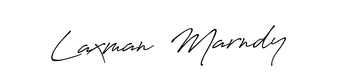 Make a beautiful signature design for name Laxman  Marndy. With this signature (Antro_Vectra_Bolder) style, you can create a handwritten signature for free. Laxman  Marndy signature style 7 images and pictures png