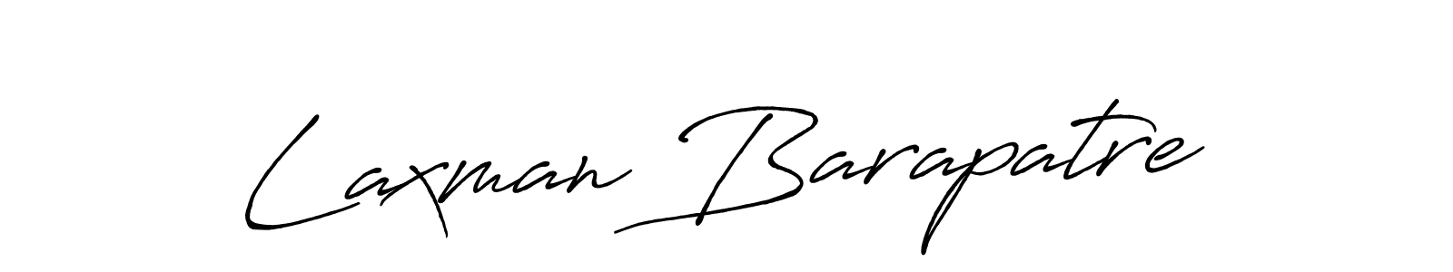 How to make Laxman Barapatre signature? Antro_Vectra_Bolder is a professional autograph style. Create handwritten signature for Laxman Barapatre name. Laxman Barapatre signature style 7 images and pictures png