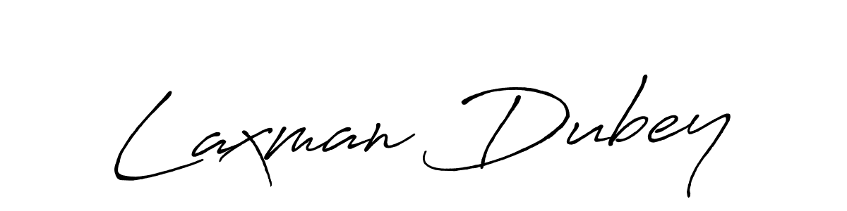 You should practise on your own different ways (Antro_Vectra_Bolder) to write your name (Laxman Dubey) in signature. don't let someone else do it for you. Laxman Dubey signature style 7 images and pictures png