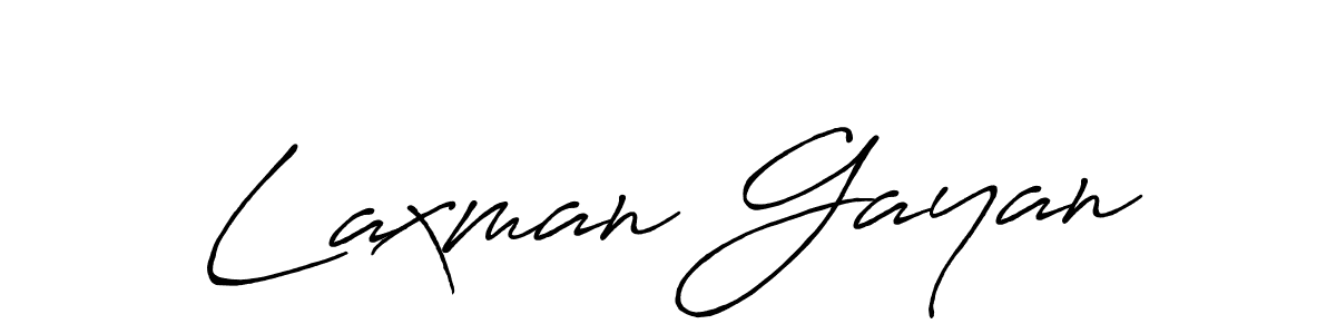 Laxman Gayan stylish signature style. Best Handwritten Sign (Antro_Vectra_Bolder) for my name. Handwritten Signature Collection Ideas for my name Laxman Gayan. Laxman Gayan signature style 7 images and pictures png