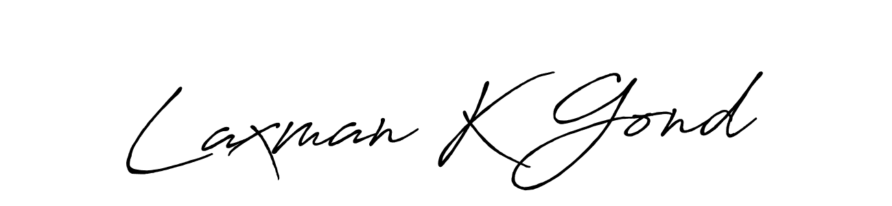 Use a signature maker to create a handwritten signature online. With this signature software, you can design (Antro_Vectra_Bolder) your own signature for name Laxman K Gond. Laxman K Gond signature style 7 images and pictures png