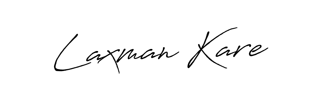 Create a beautiful signature design for name Laxman Kare. With this signature (Antro_Vectra_Bolder) fonts, you can make a handwritten signature for free. Laxman Kare signature style 7 images and pictures png