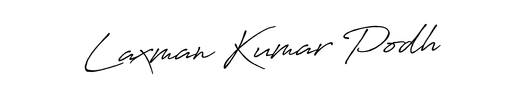 How to make Laxman Kumar Podh name signature. Use Antro_Vectra_Bolder style for creating short signs online. This is the latest handwritten sign. Laxman Kumar Podh signature style 7 images and pictures png