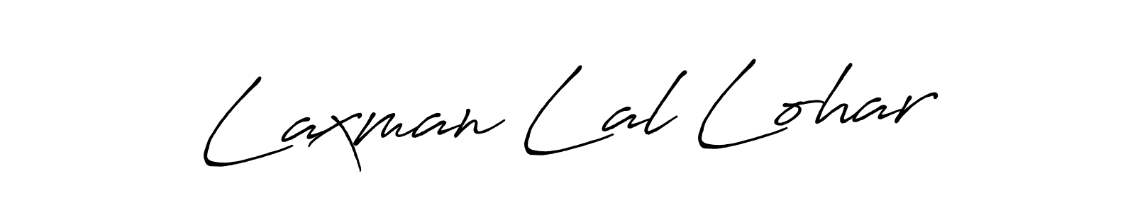 Make a beautiful signature design for name Laxman Lal Lohar. With this signature (Antro_Vectra_Bolder) style, you can create a handwritten signature for free. Laxman Lal Lohar signature style 7 images and pictures png