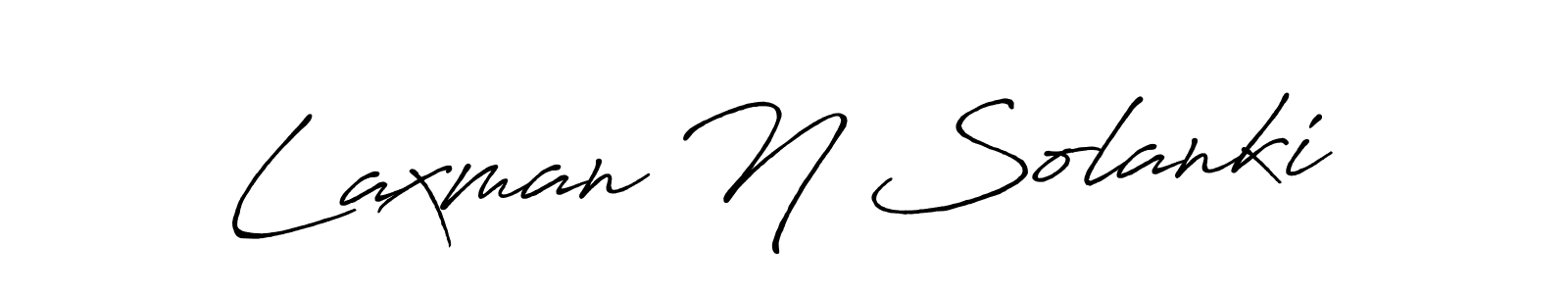 Also we have Laxman N Solanki name is the best signature style. Create professional handwritten signature collection using Antro_Vectra_Bolder autograph style. Laxman N Solanki signature style 7 images and pictures png