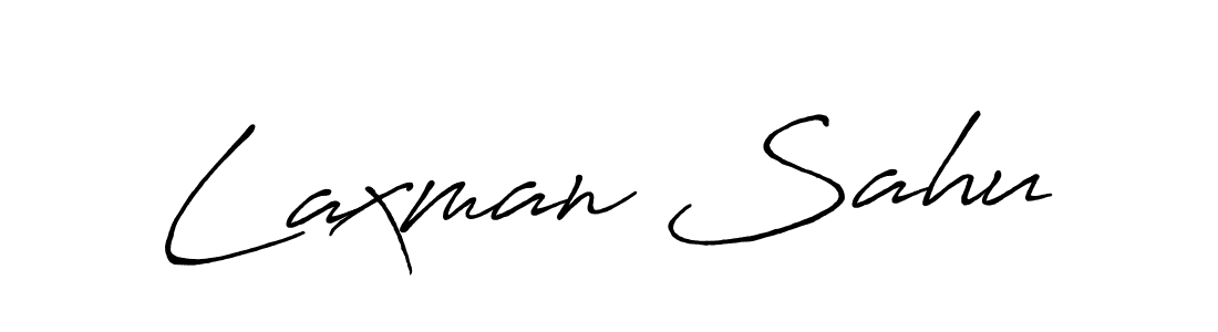 Design your own signature with our free online signature maker. With this signature software, you can create a handwritten (Antro_Vectra_Bolder) signature for name Laxman Sahu. Laxman Sahu signature style 7 images and pictures png