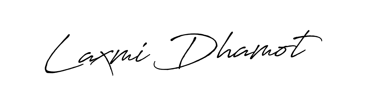 Similarly Antro_Vectra_Bolder is the best handwritten signature design. Signature creator online .You can use it as an online autograph creator for name Laxmi Dhamot. Laxmi Dhamot signature style 7 images and pictures png