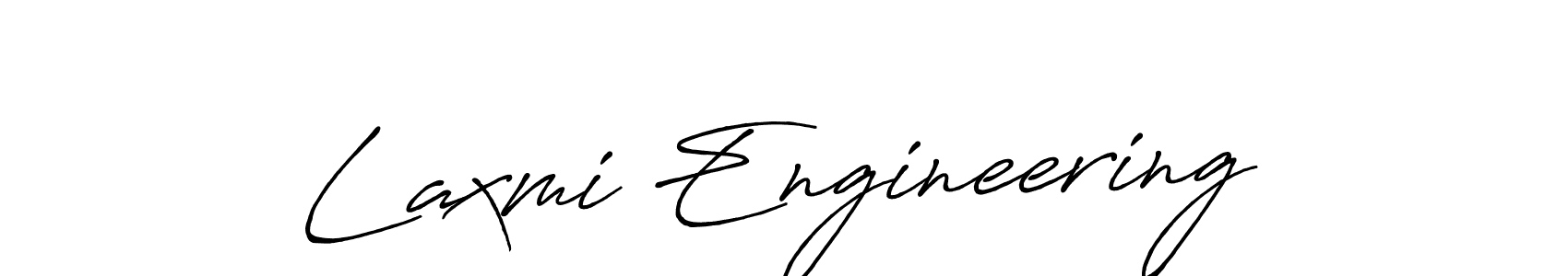 Make a beautiful signature design for name Laxmi Engineering. With this signature (Antro_Vectra_Bolder) style, you can create a handwritten signature for free. Laxmi Engineering signature style 7 images and pictures png