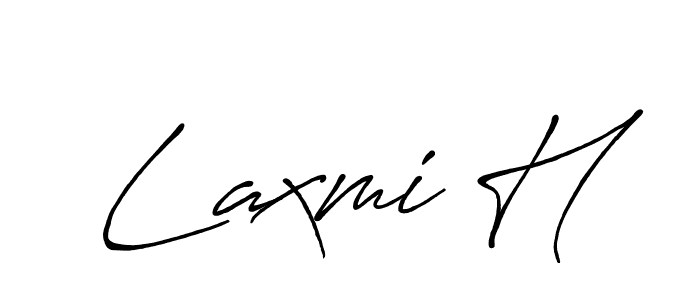 The best way (Antro_Vectra_Bolder) to make a short signature is to pick only two or three words in your name. The name Laxmi H include a total of six letters. For converting this name. Laxmi H signature style 7 images and pictures png