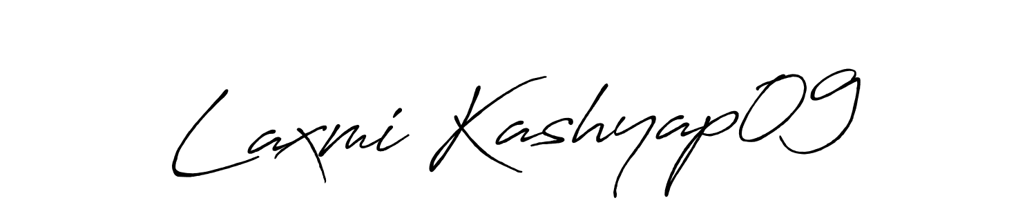 How to make Laxmi Kashyap09 name signature. Use Antro_Vectra_Bolder style for creating short signs online. This is the latest handwritten sign. Laxmi Kashyap09 signature style 7 images and pictures png