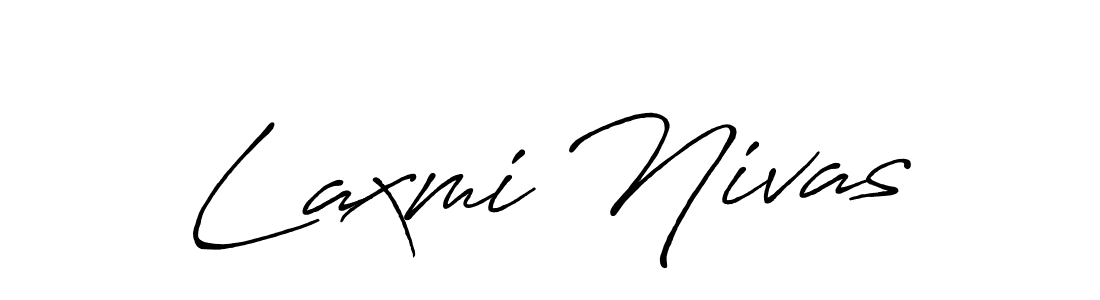 The best way (Antro_Vectra_Bolder) to make a short signature is to pick only two or three words in your name. The name Laxmi Nivas include a total of six letters. For converting this name. Laxmi Nivas signature style 7 images and pictures png