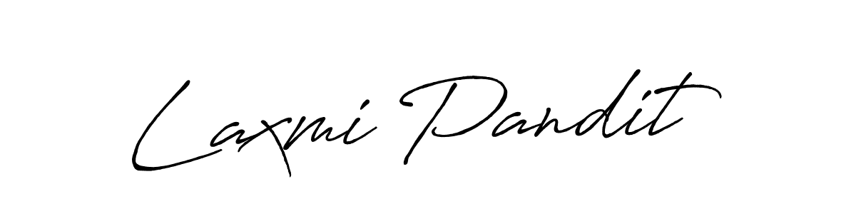 Use a signature maker to create a handwritten signature online. With this signature software, you can design (Antro_Vectra_Bolder) your own signature for name Laxmi Pandit. Laxmi Pandit signature style 7 images and pictures png