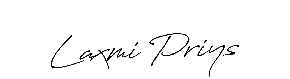 How to make Laxmi Priys name signature. Use Antro_Vectra_Bolder style for creating short signs online. This is the latest handwritten sign. Laxmi Priys signature style 7 images and pictures png
